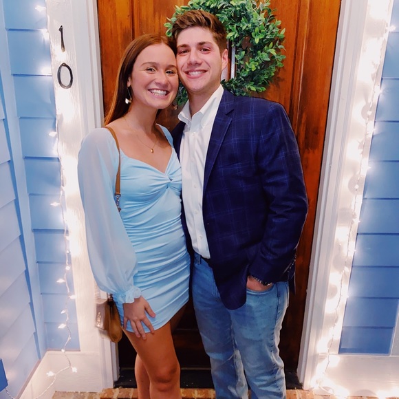 Lucy in the Sky | Dresses | Lucy In The Sky Light Blue Cocktail Dress |  Poshmark